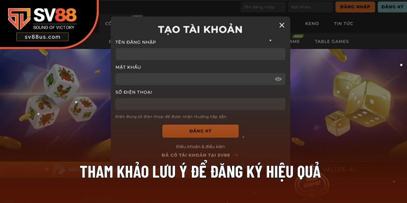 Tham khảo lưu ý để đăng ký hiệu quả